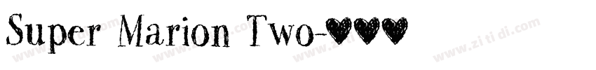Super Marion Two字体转换